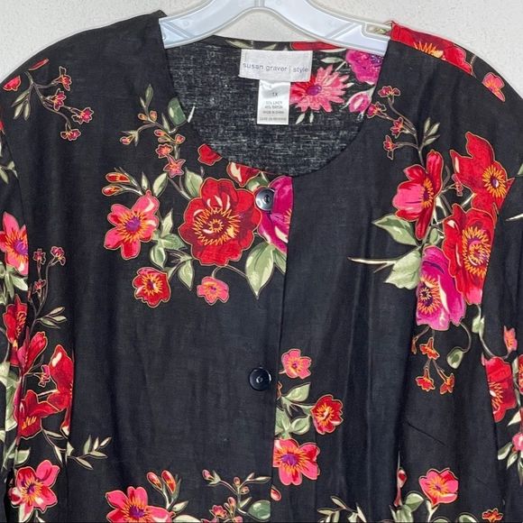 Vintage‎ Susan Graver Floral Skirt Set - Picture 10 of 11